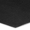 Zwart tapijt 2 mtr breed met protectiefolie p/m