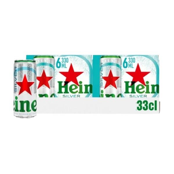  Heineken Silver 4% pils (24x33cl blikjes)
